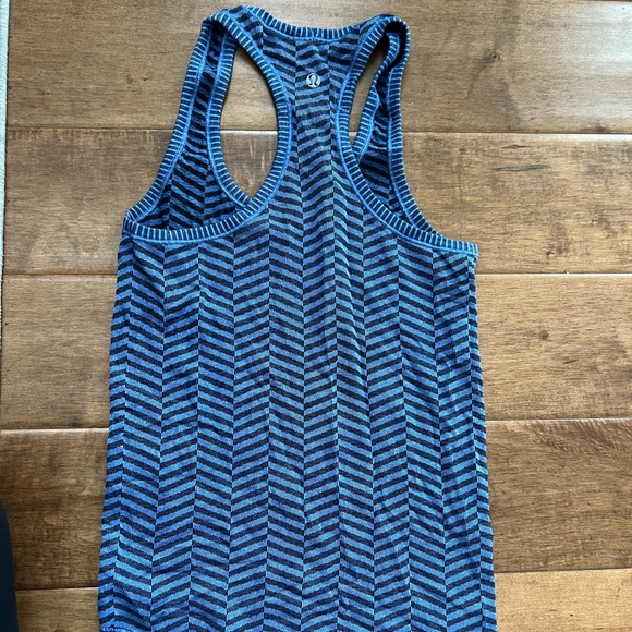 Lululemon blue racer back tank top - Picture 1 of 3